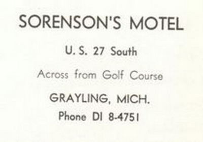 Sorensons Motel - 1961 Yearbook Ad